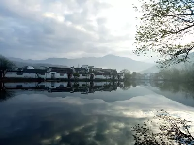 江南水乡倒影场景贴图