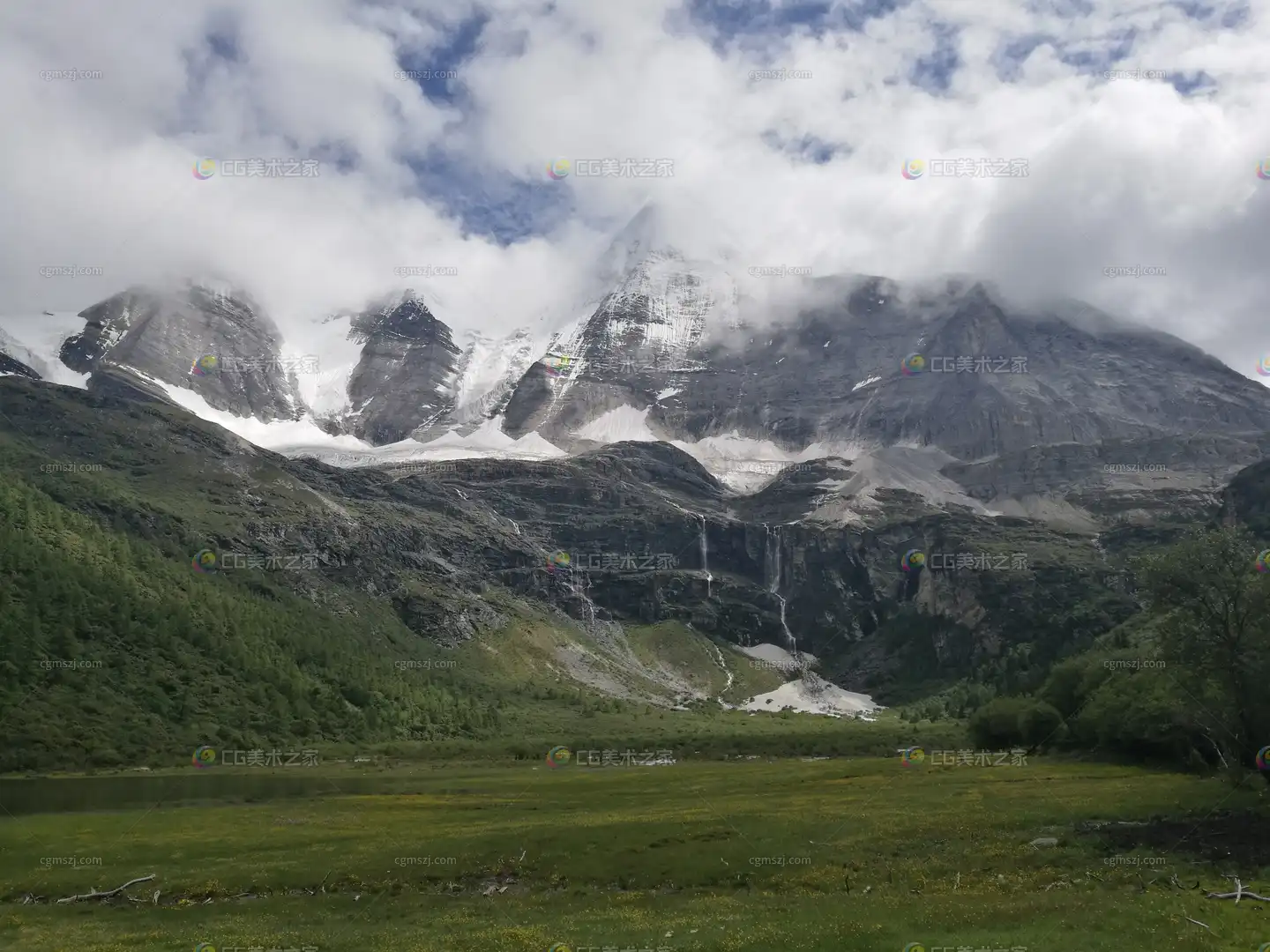 雪山草甸场景贴图