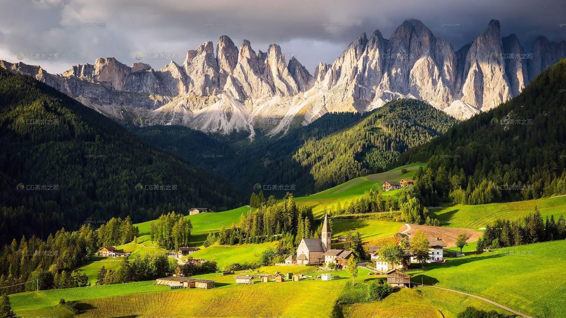 雪山乡野场景贴图