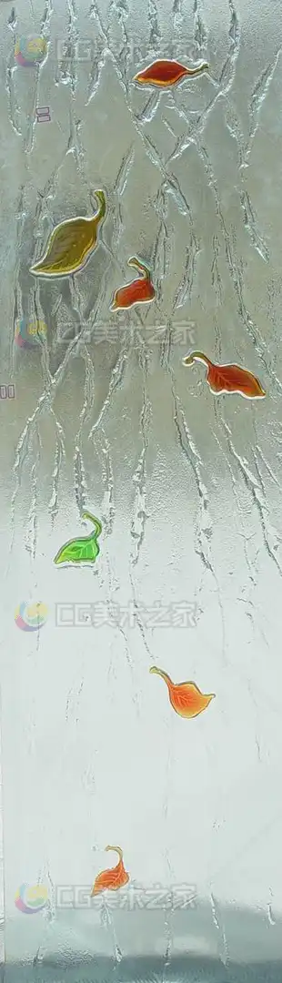 彩叶浮雕玻璃贴图