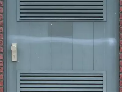 灰蓝百叶铁门贴图