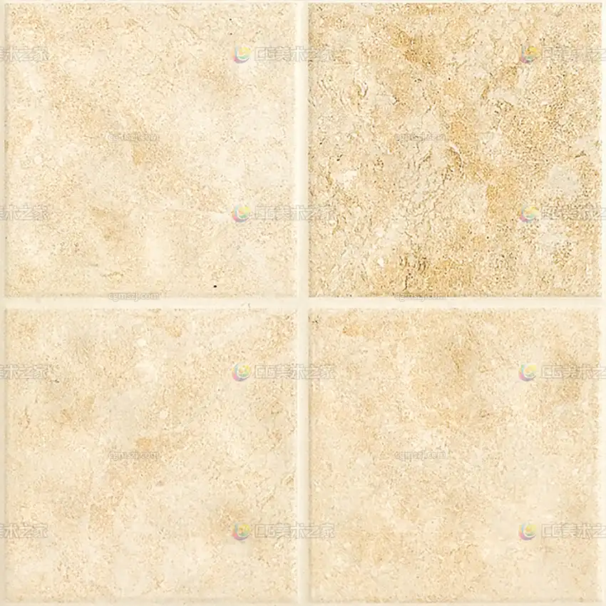 米黄底斑驳瓷砖贴图
