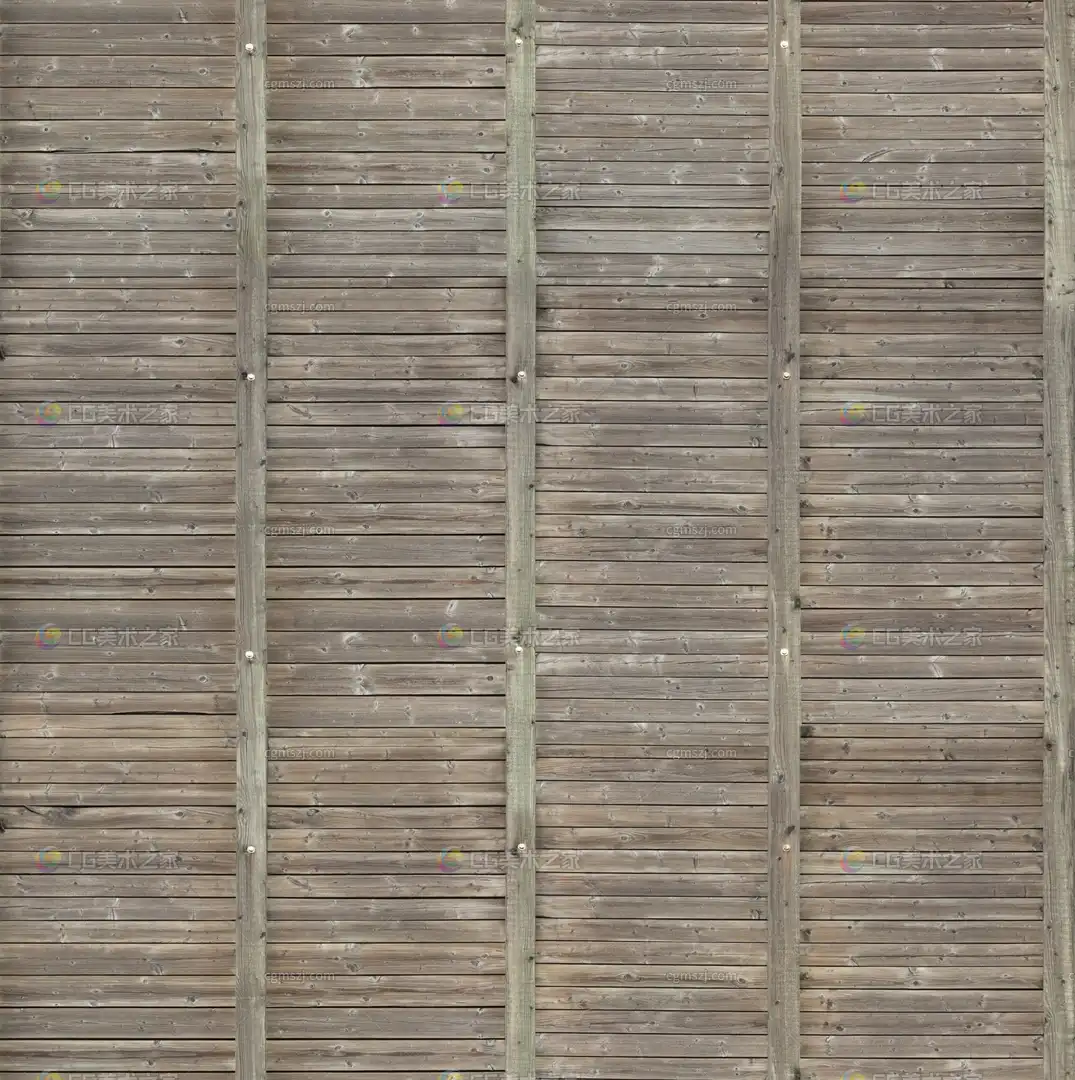 灰白木纹栅栏贴图