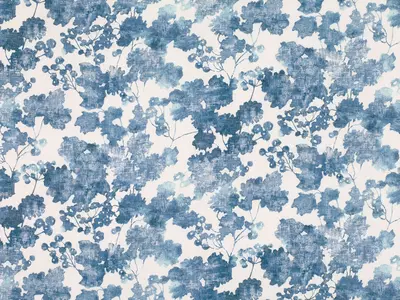 白底蓝花印花布料贴图