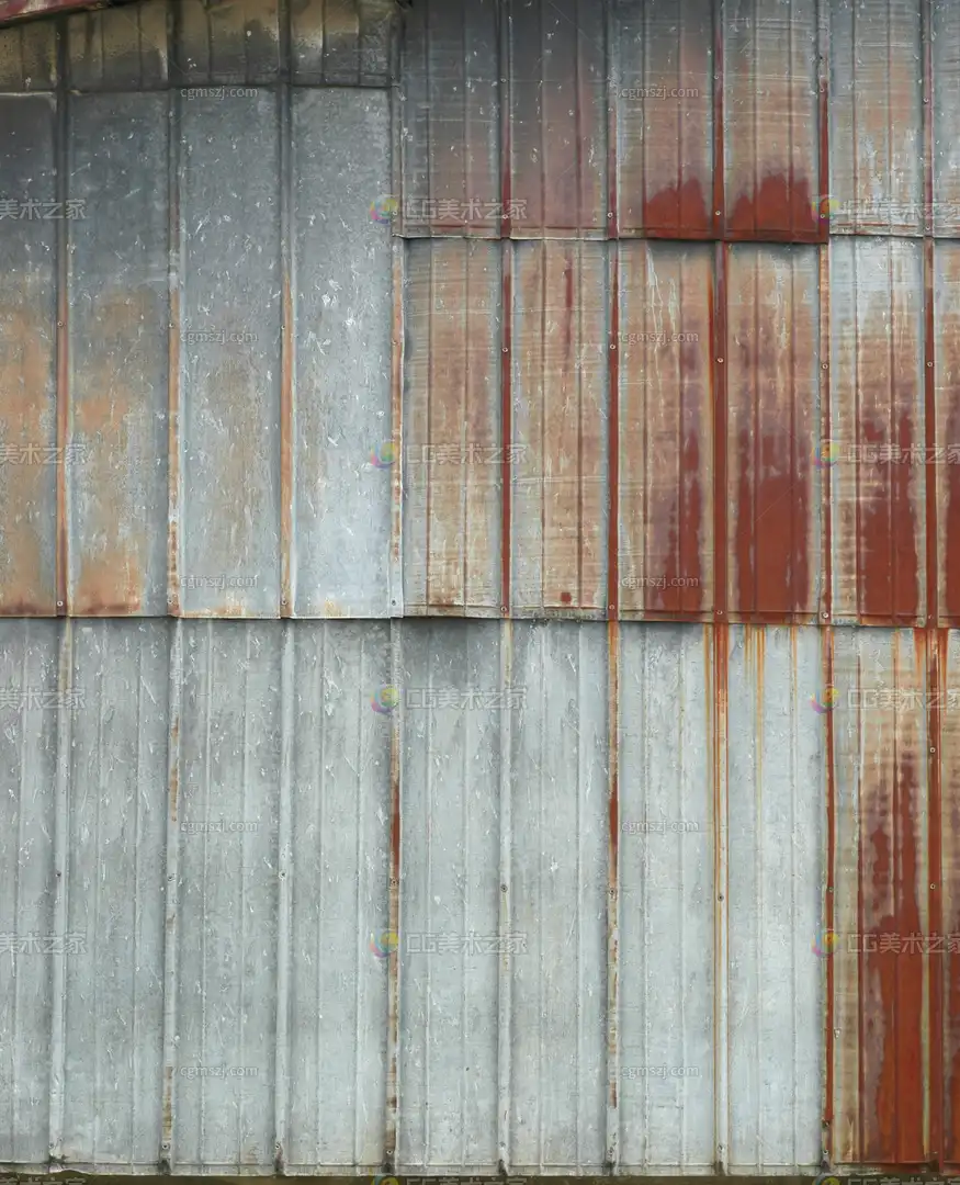 锈迹金属板纹理贴图