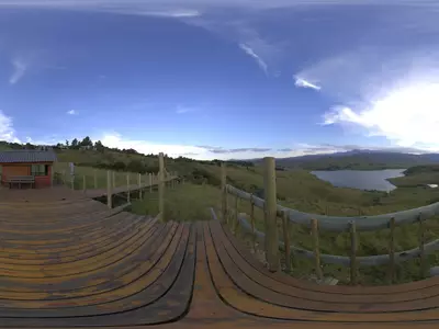 观景平台风景HDR