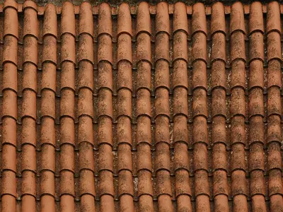 筒状瓦片屋顶贴图