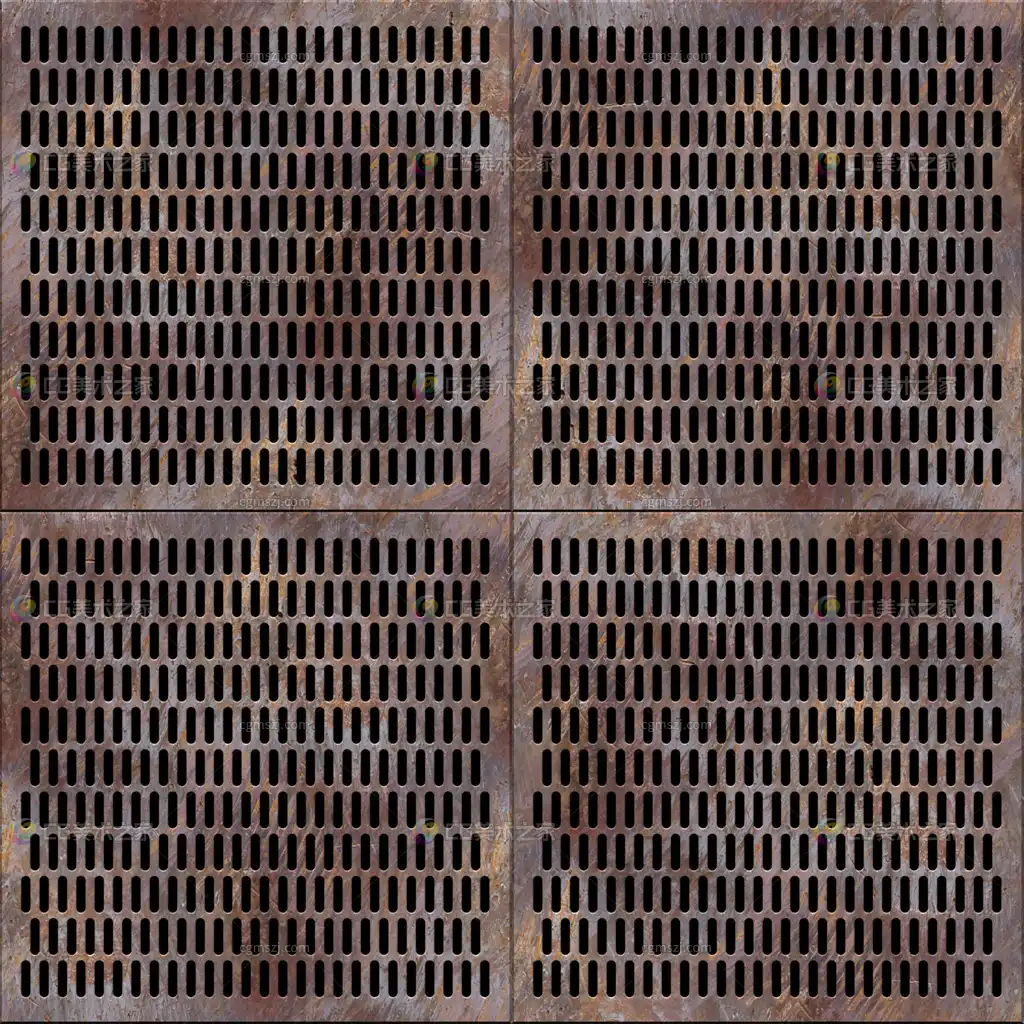 金属穿孔网贴图