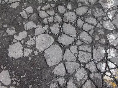 破损的水泥路面贴图