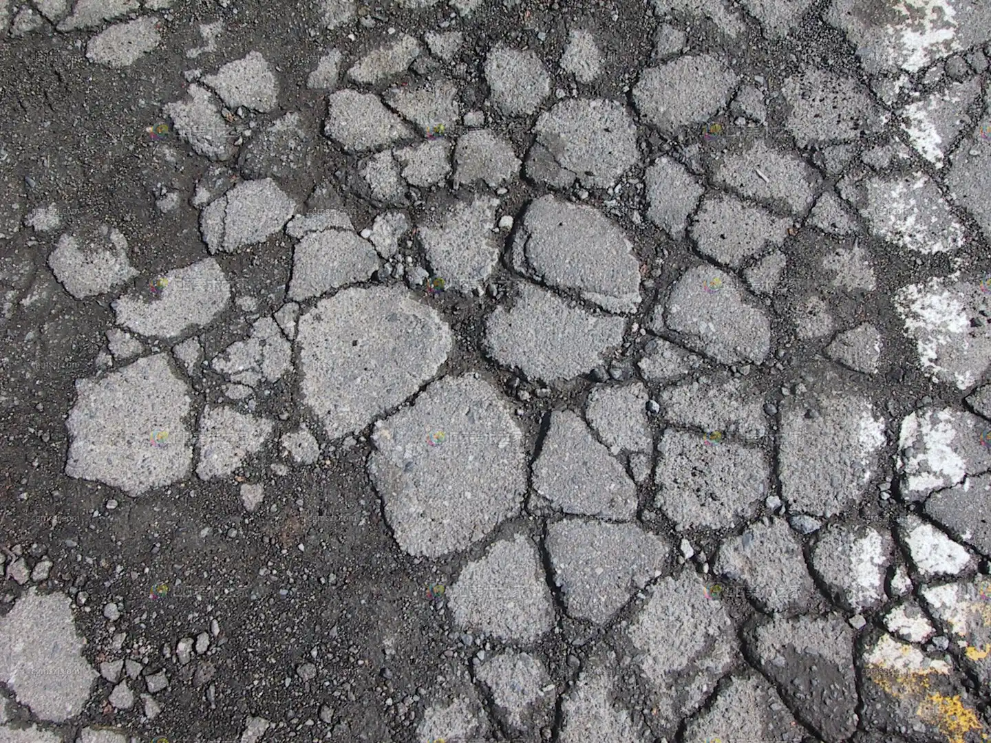 破损的水泥路面贴图