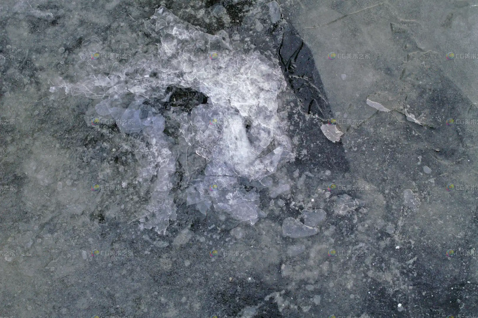 破碎的冰面贴图