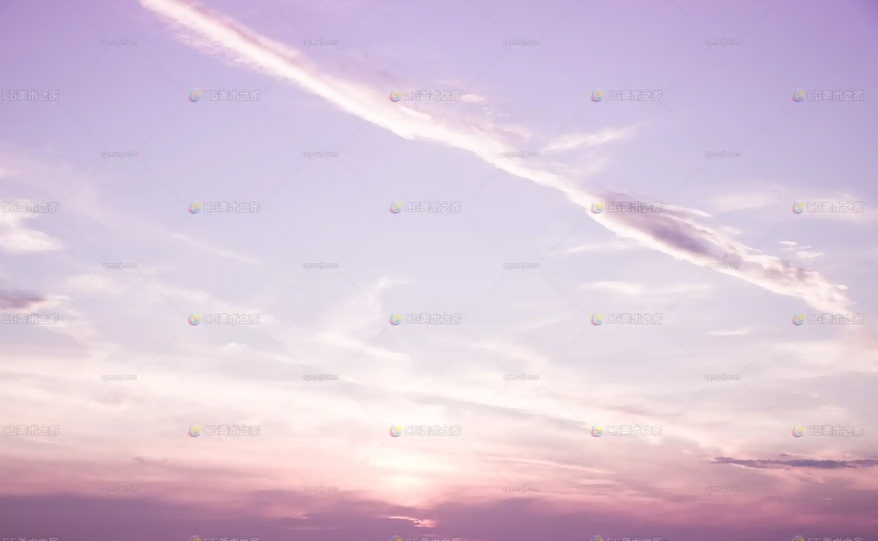 粉紫渐变天空贴图