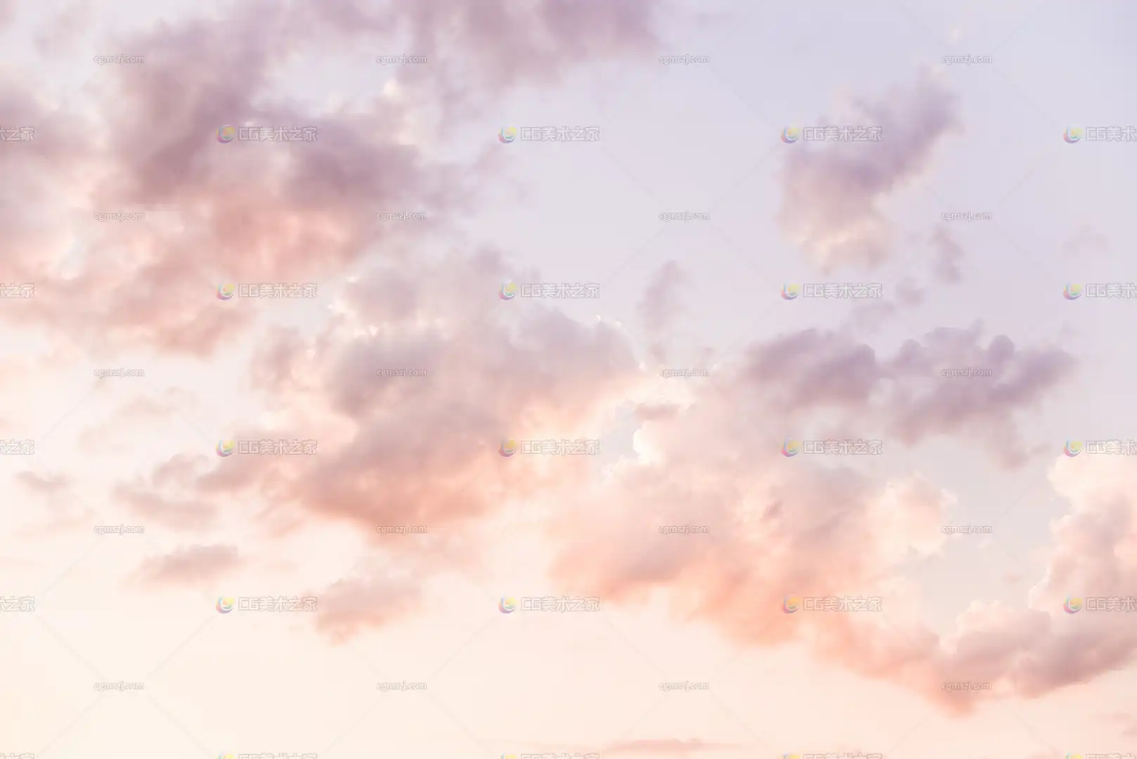 粉紫渐变云朵天空贴图