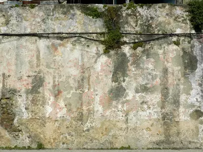 带苔斑驳墙面贴图