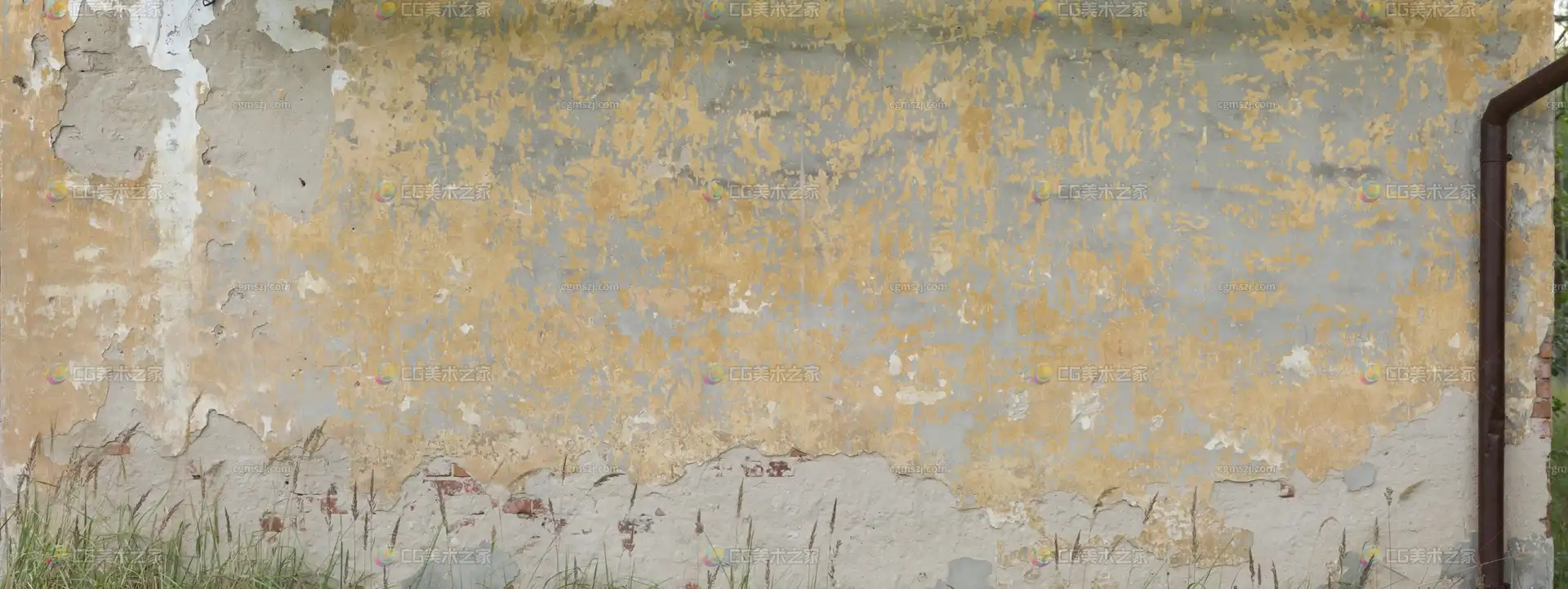 黄灰斑驳墙面贴图