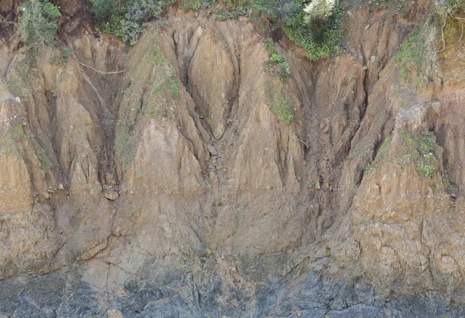 土坡植被纹理贴图