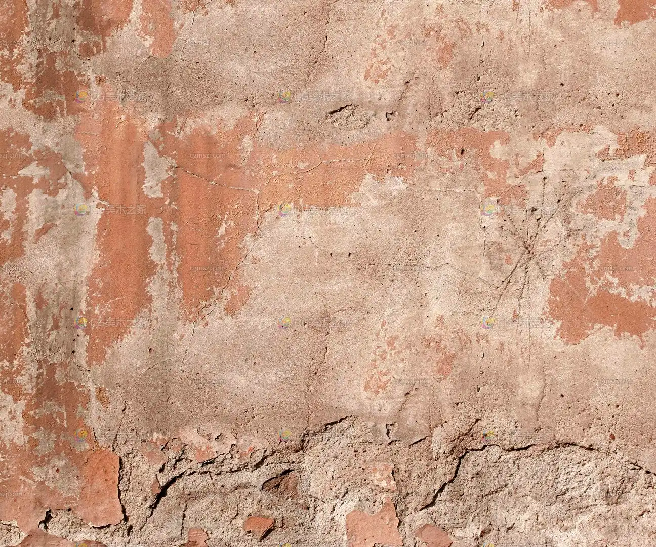 红棕斑驳墙面贴图