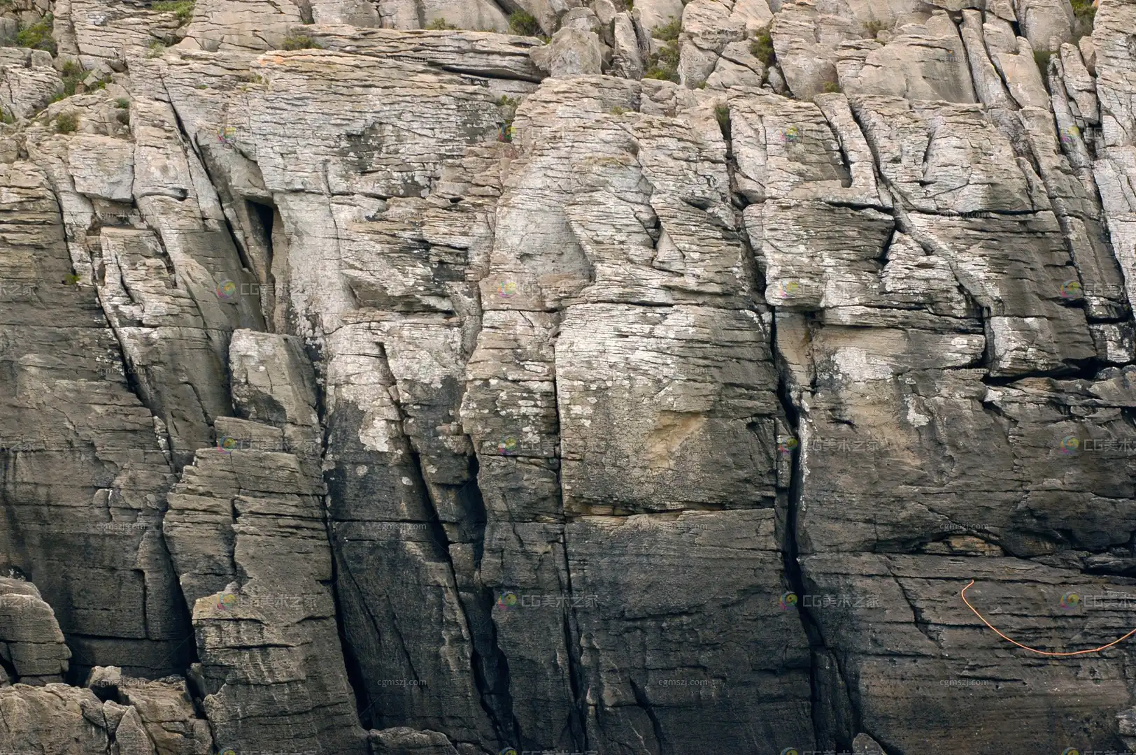 多裂纹岩石贴图