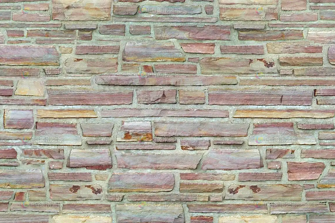 彩色文化石墙面贴图