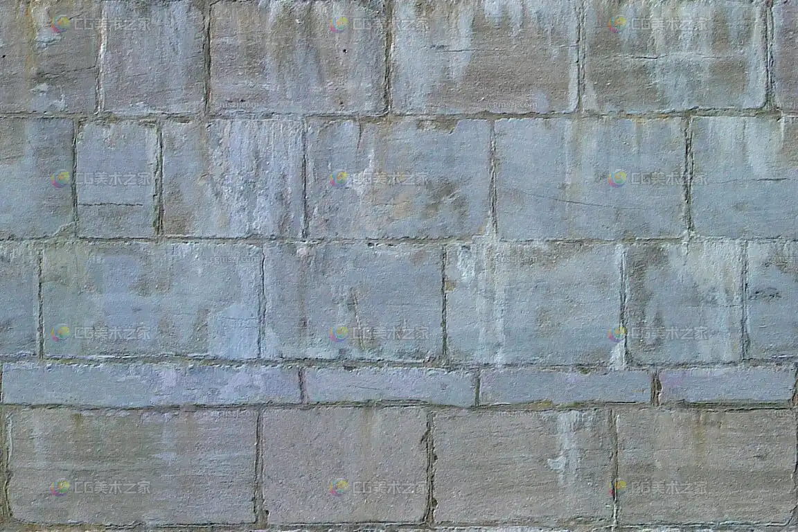 灰蓝斑驳文化墙贴图