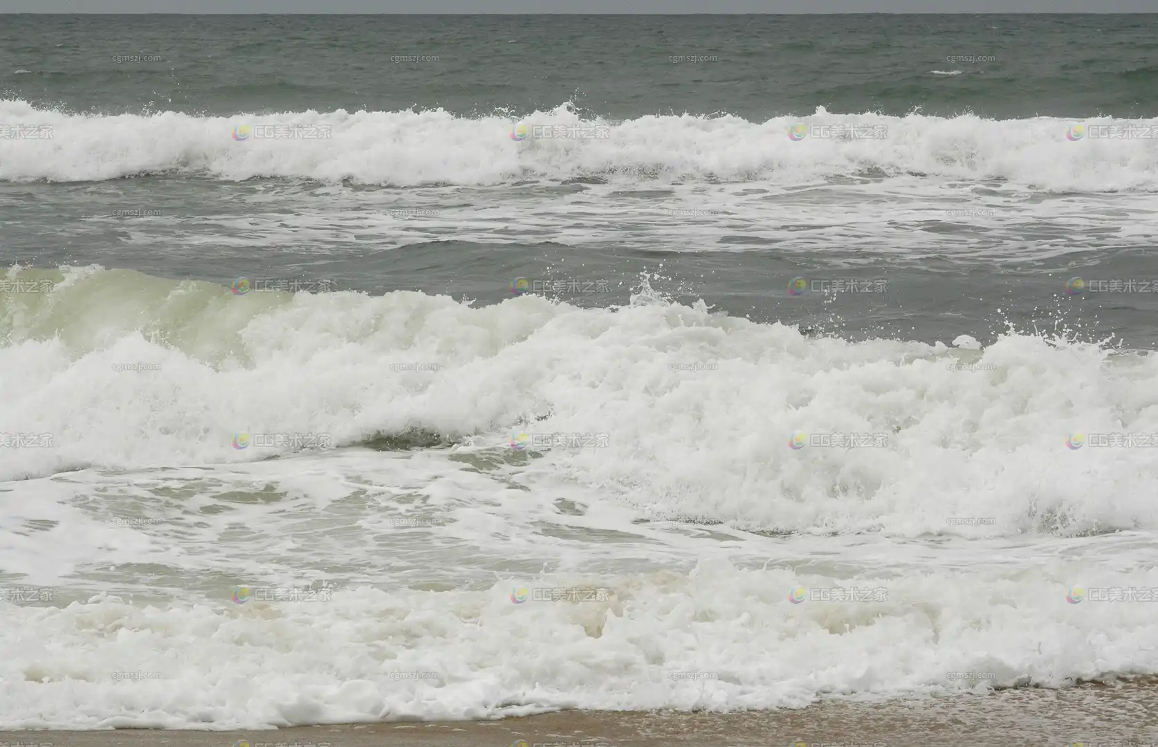 海浪拍岸纹理贴图