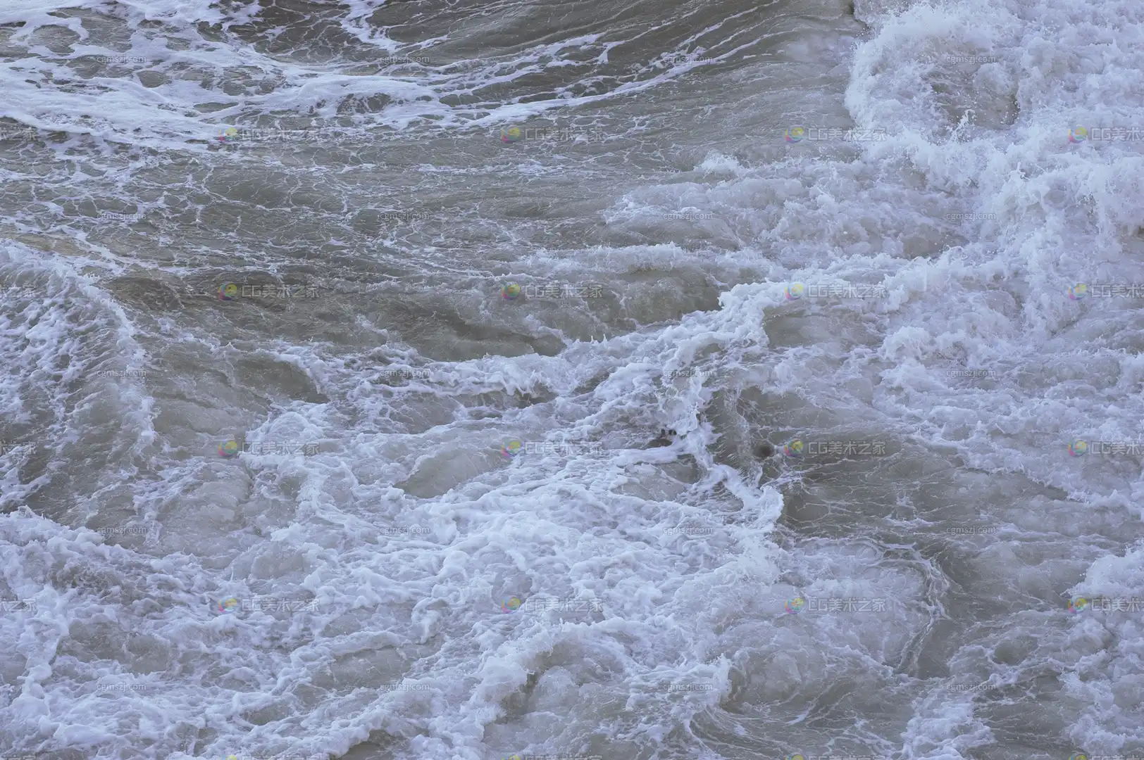 灰白湍急水纹贴图