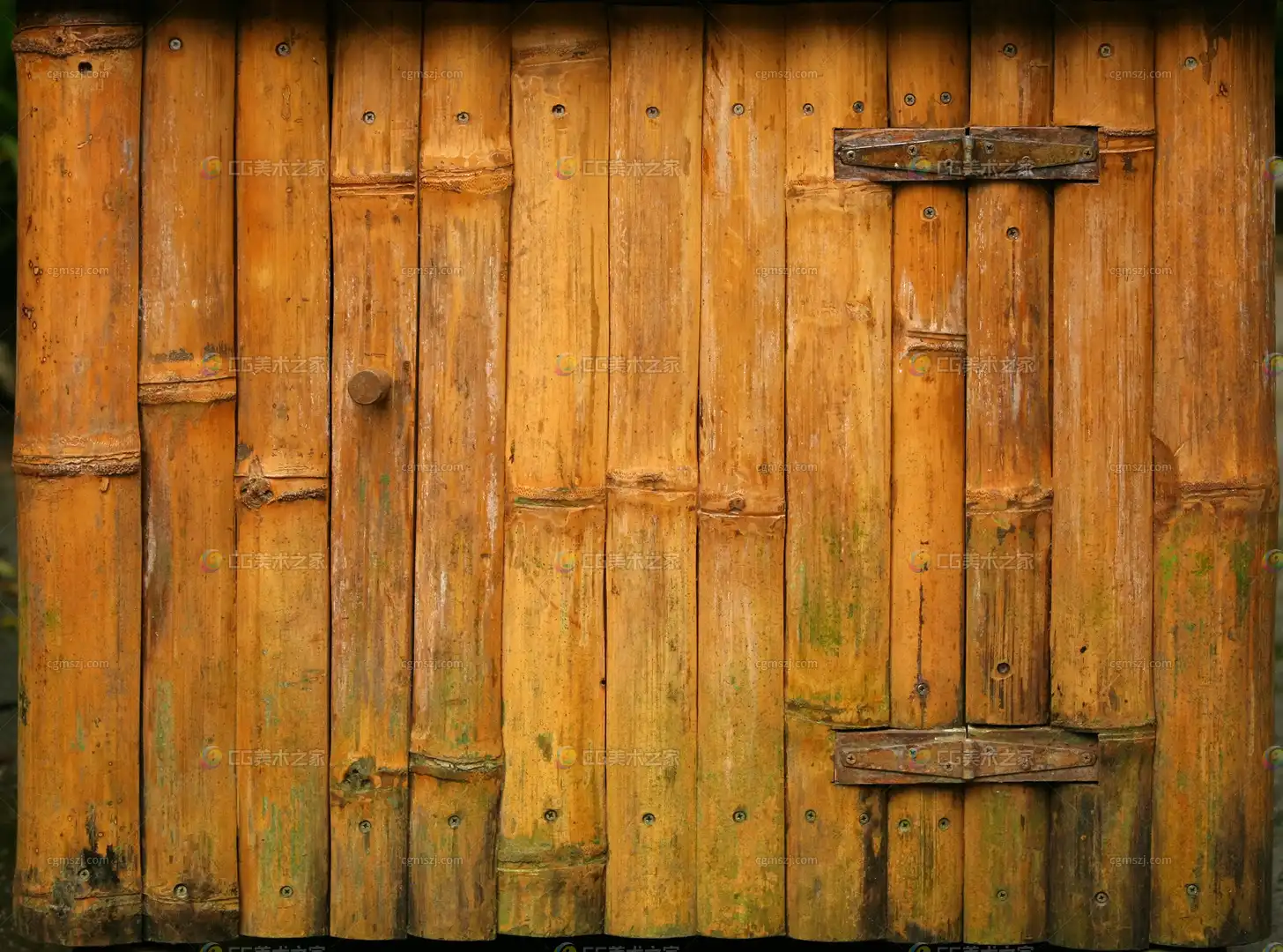 竹制墙面纹理贴图