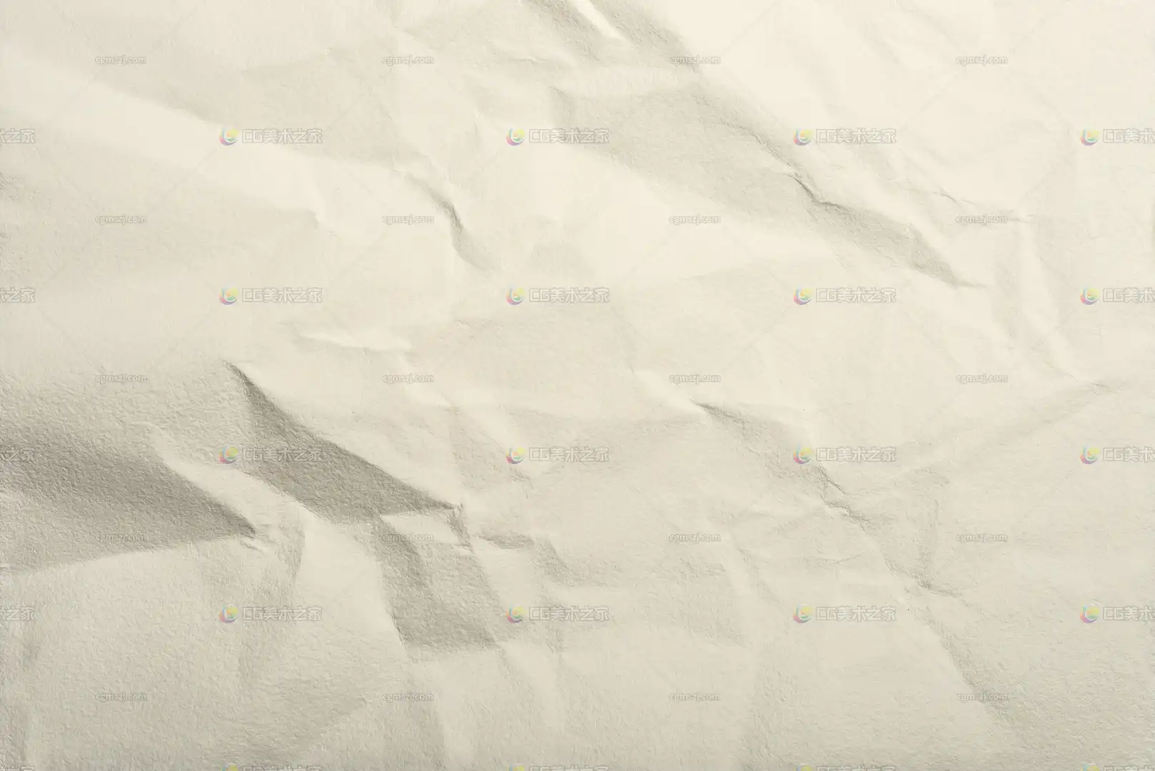 白色褶皱纸张贴图