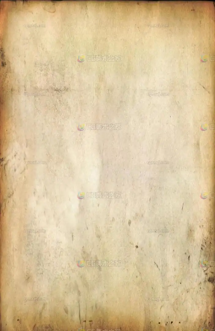 边缘泛黄旧纸张纹理贴图