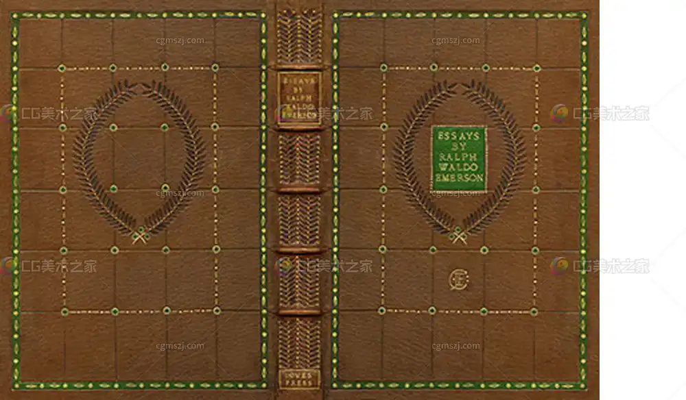 复古皮质书籍封面贴图