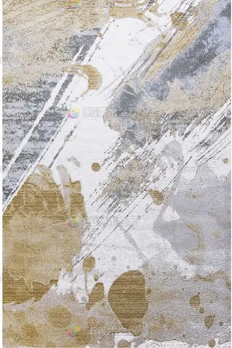 水墨金纹地毯贴图