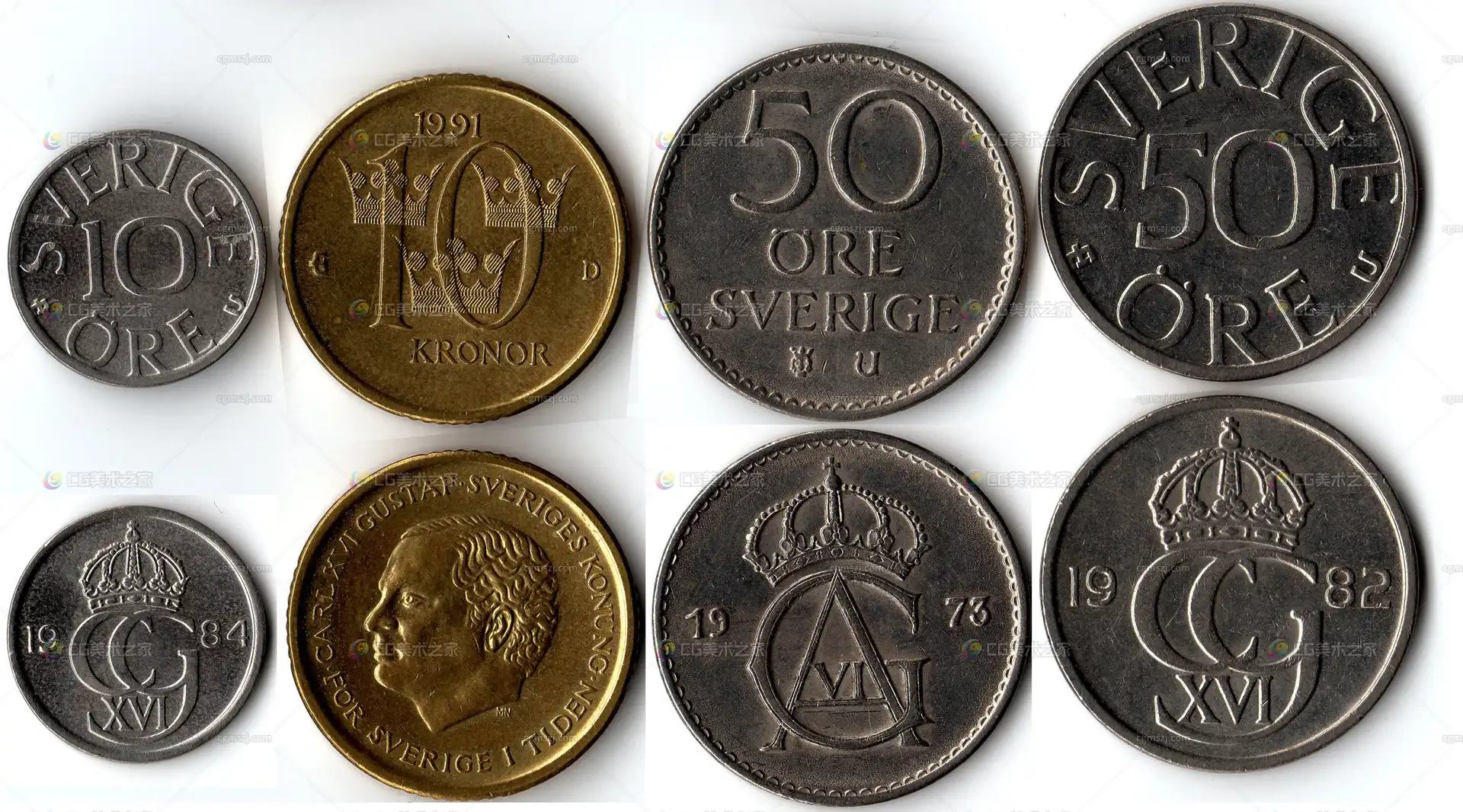 瑞典硬币贴图