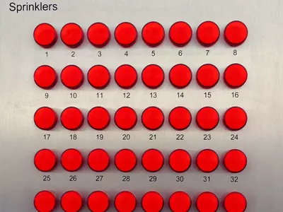 红色按钮阵列贴图