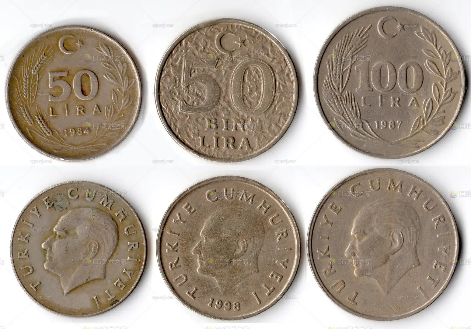 土耳其硬币贴图