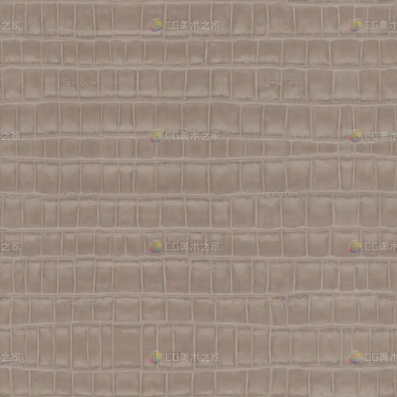 浅灰色鳄鱼纹皮革贴图