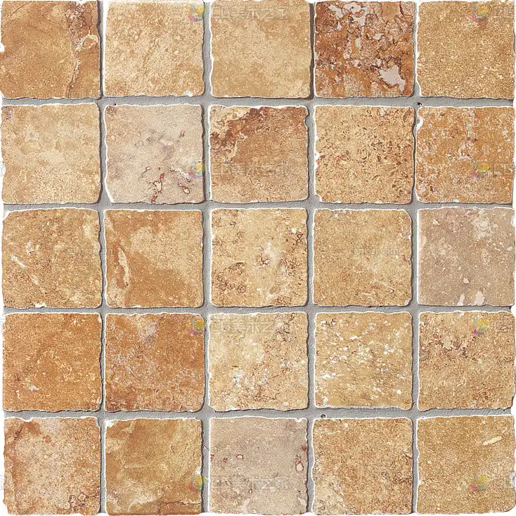 棕黄色仿古砖混泥土