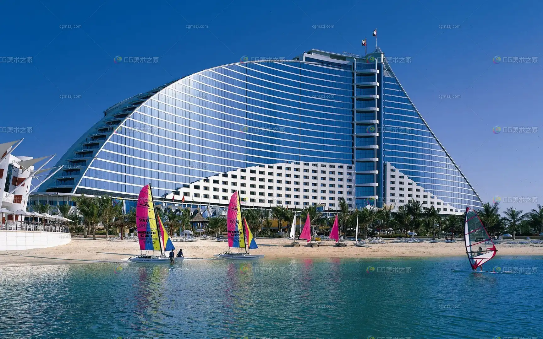 海滨帆船酒店贴图