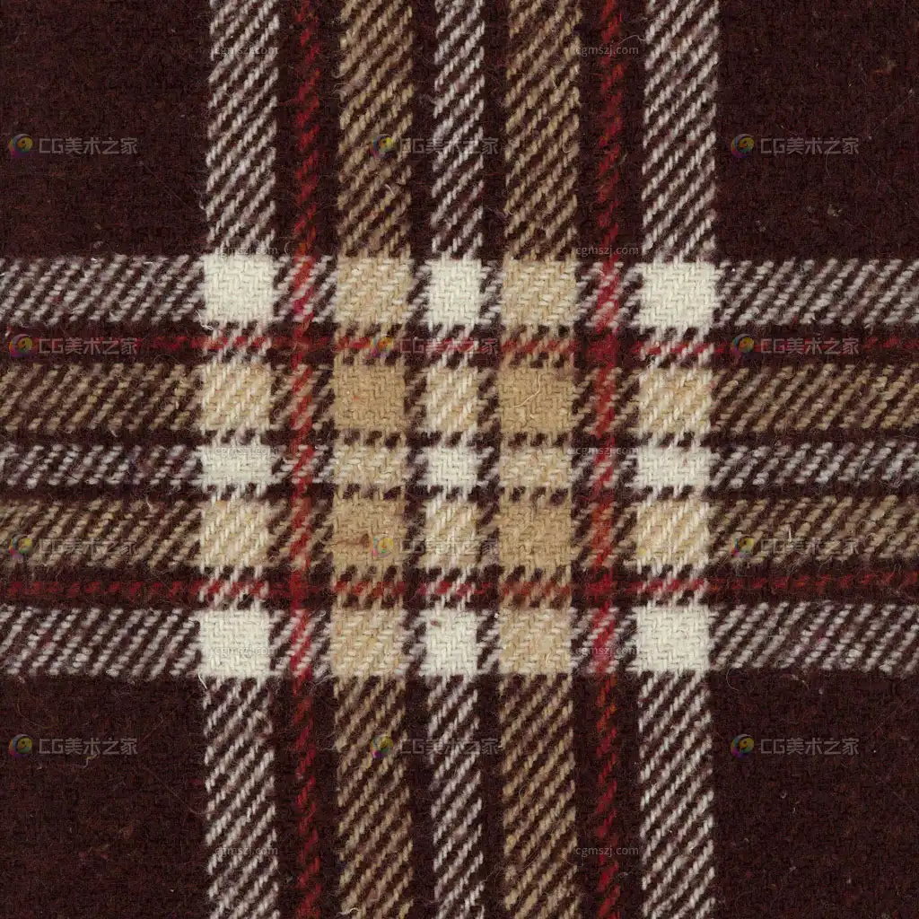 复古格纹织物贴图