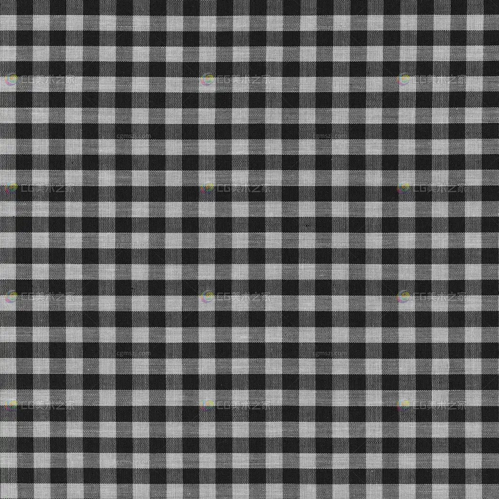 黑白格纹布料纹理