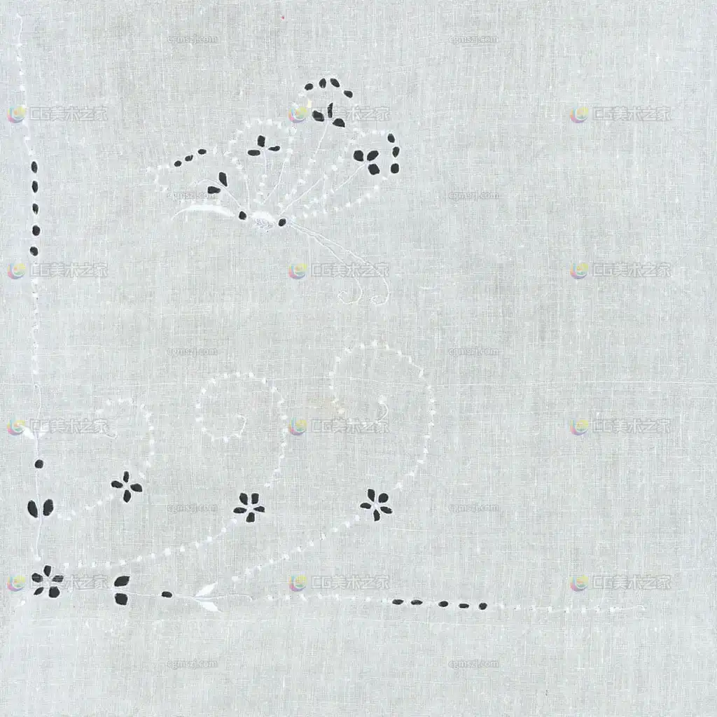 浅白镂空织物贴图