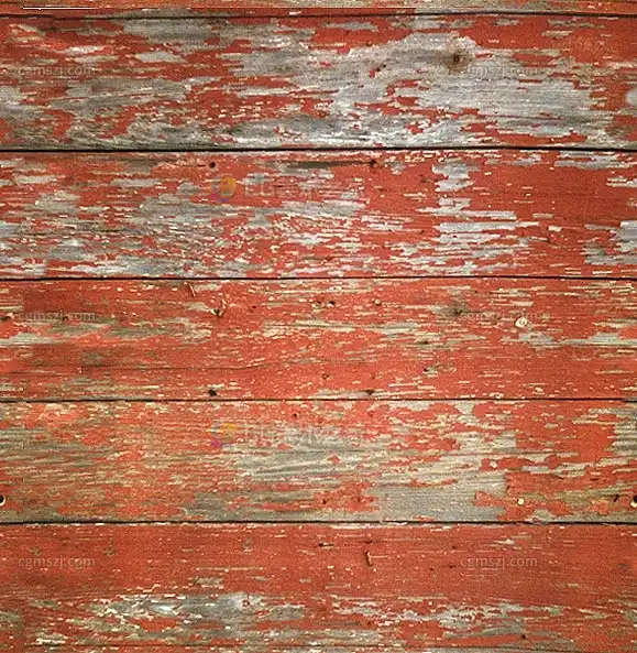 红色做旧木板纹理贴图