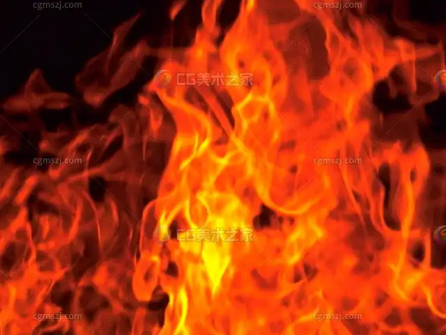 红黄色火焰纹理贴图