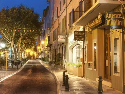 夜晚小镇街道贴图