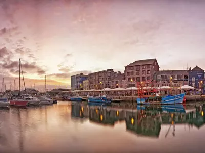 黄昏港口景观贴图