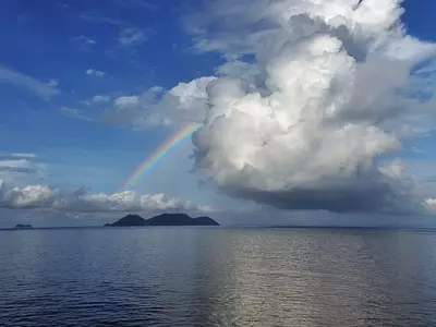 海上彩虹景观贴图