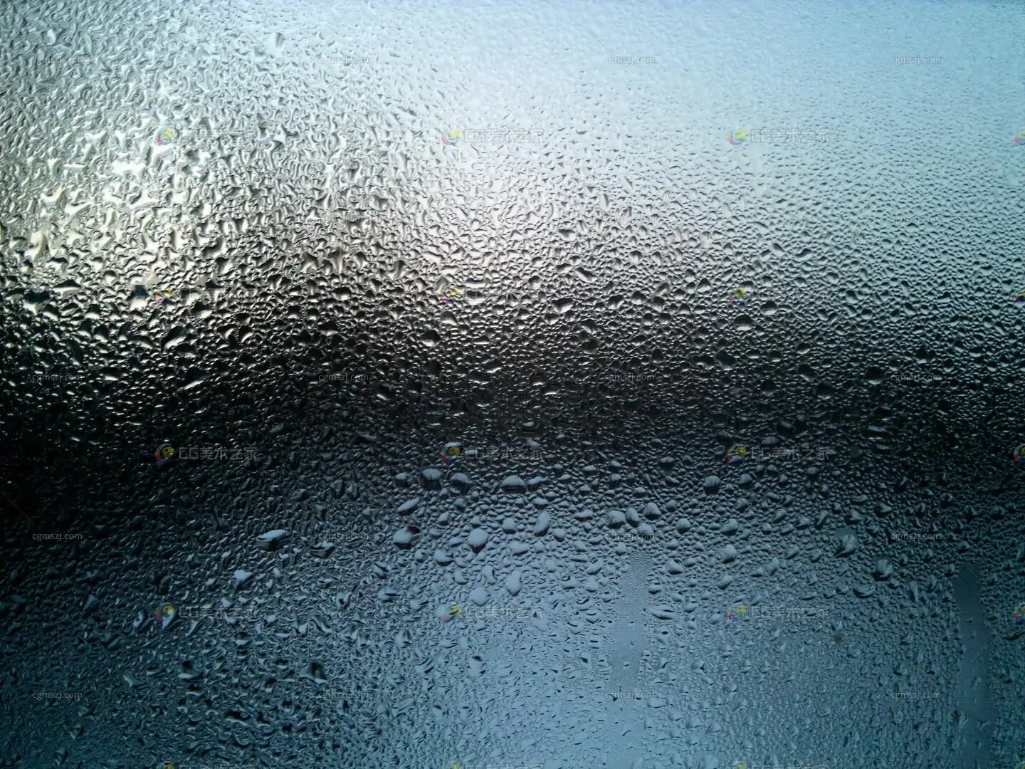 水珠覆盖玻璃质感贴图