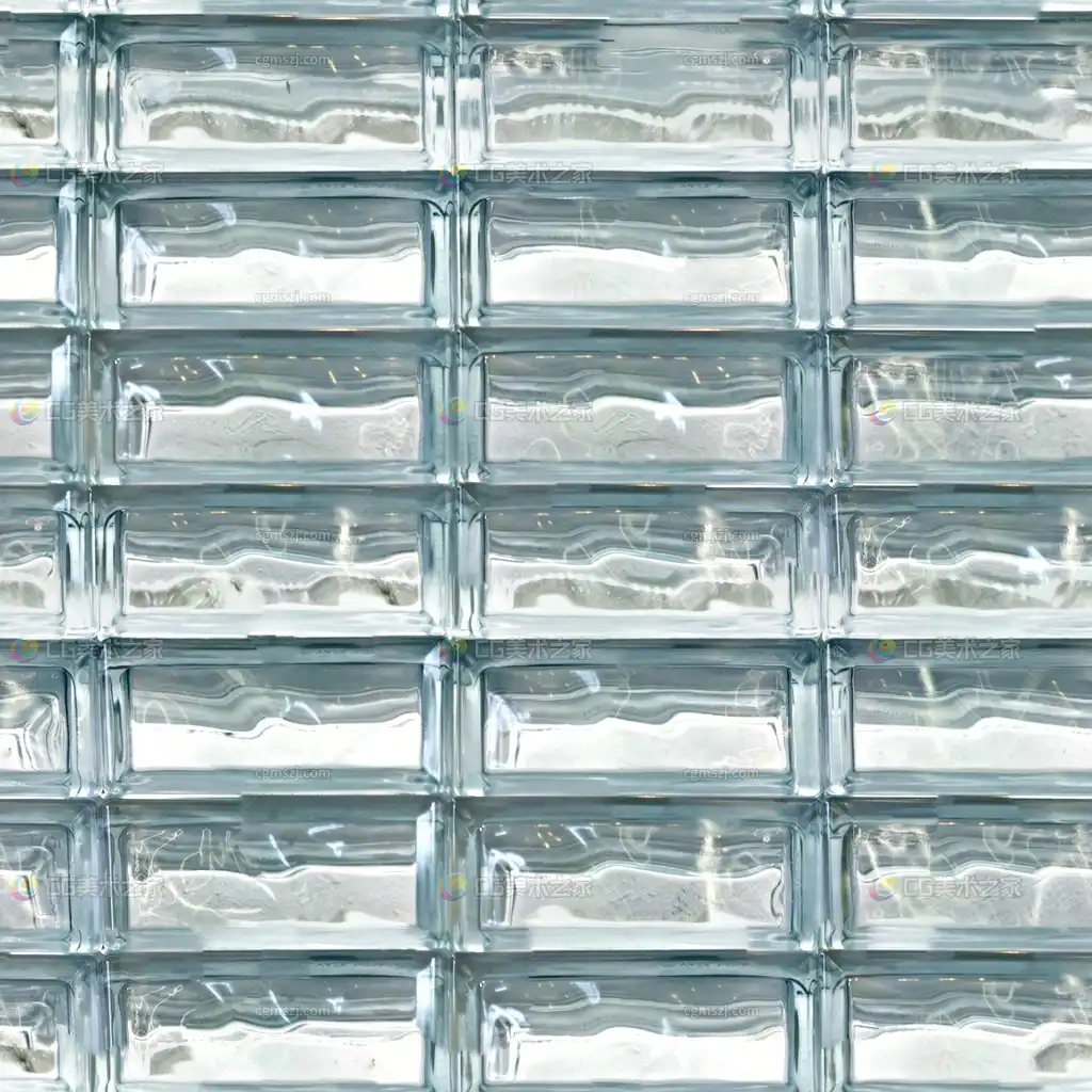 水波纹长方块玻璃贴图 