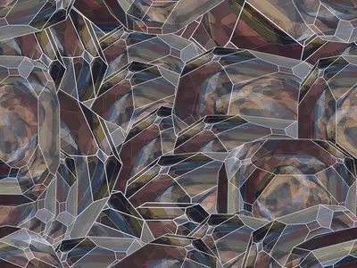 彩色水晶切割纹理玻璃贴图