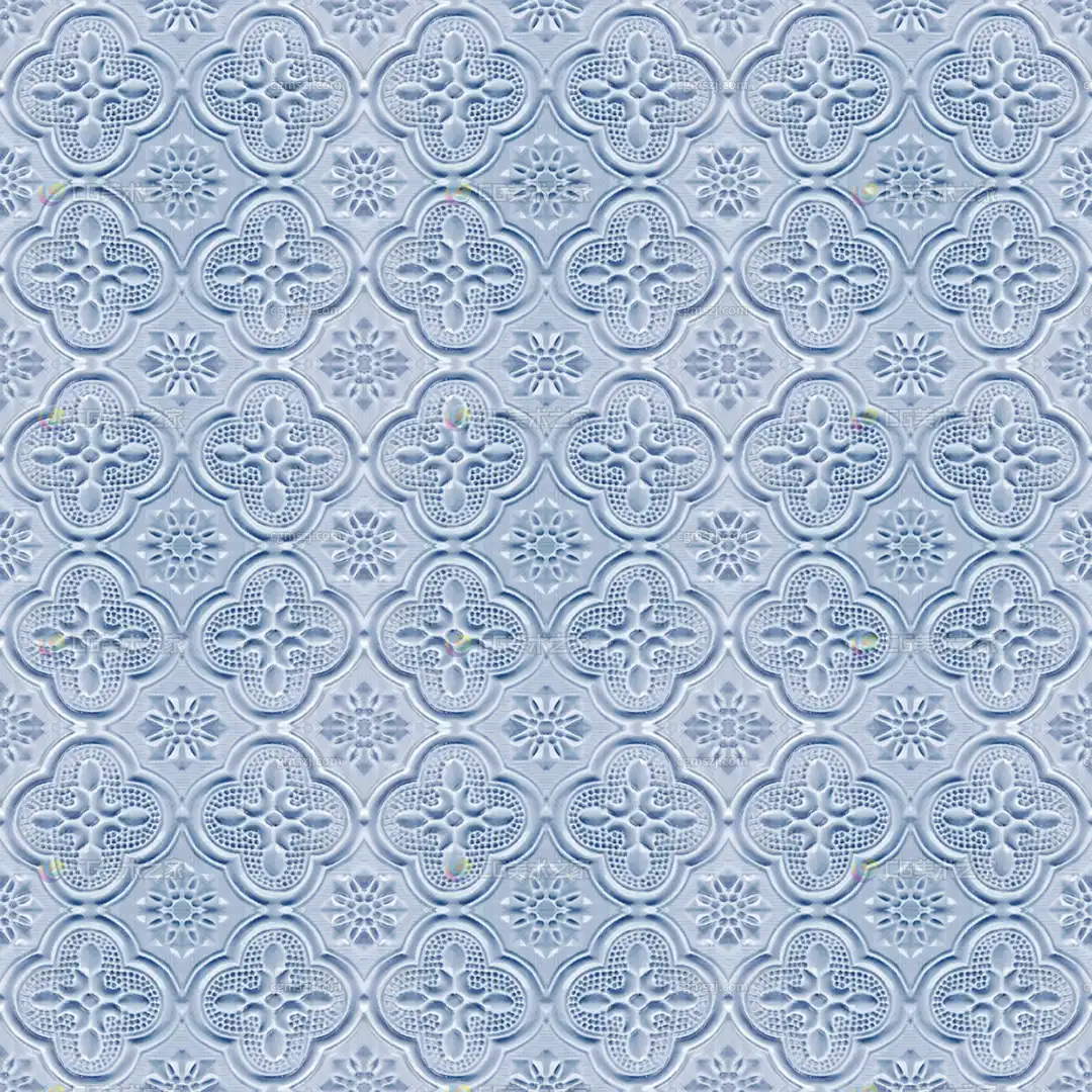 复古花纹玻璃贴图 