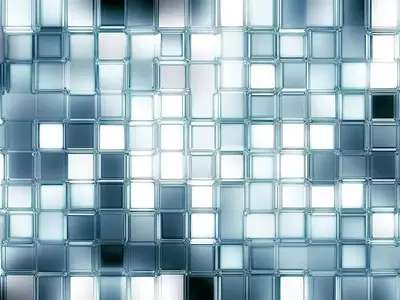 蓝白渐变方块玻璃贴图